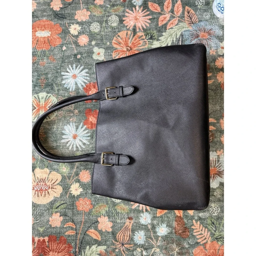 KATE‎ SPADE Black Leather Cove Street Ariel Handbag Purse Satchel Damaged Strap